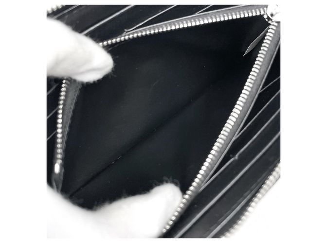 Cartera larga Intrecciato Bottega Veneta Negro - vista 6