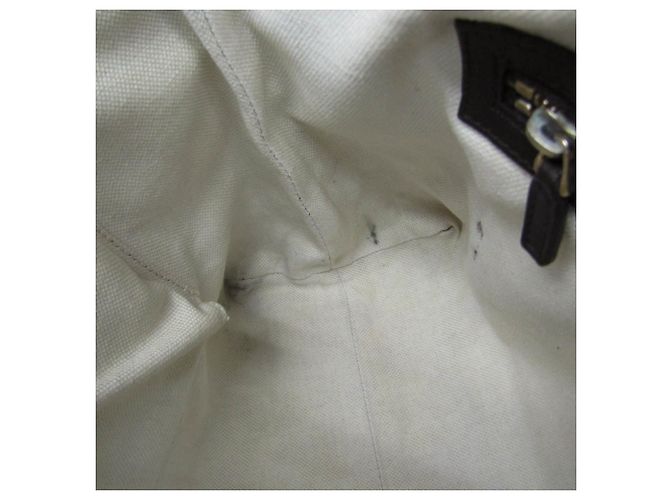 Borsa a mano in pelle marrone scuro Gucci Guccissima - vista 13