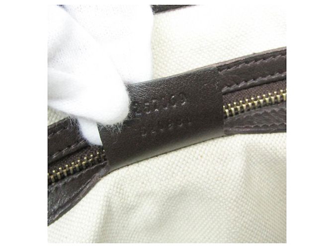 Borsa a mano in pelle marrone scuro Gucci Guccissima - vista 15