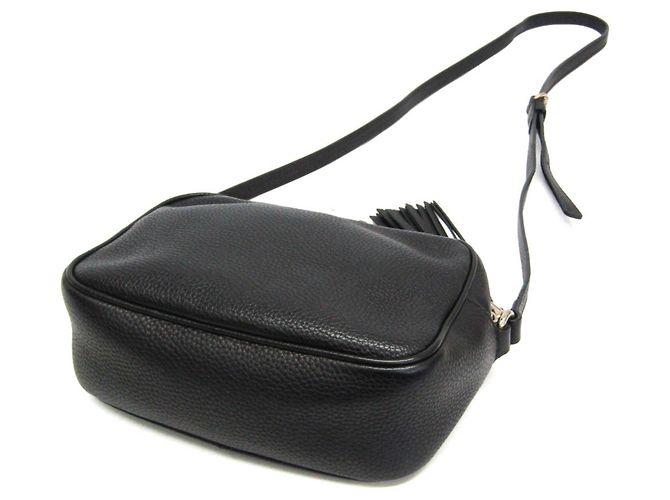 Borsa a tracolla Gucci Soho Disco in pelle nera Nero - vista 2