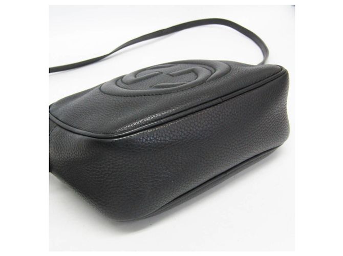 Borsa a tracolla Gucci Soho Disco in pelle nera Nero - vista 4