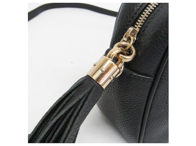 Borsa a tracolla Gucci Soho Disco in pelle nera Nero - vista 6