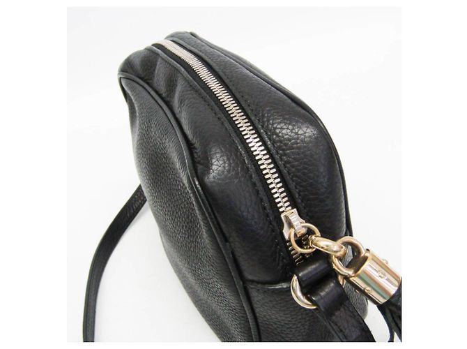 Borsa a tracolla Gucci Soho Disco in pelle nera Nero - vista 8