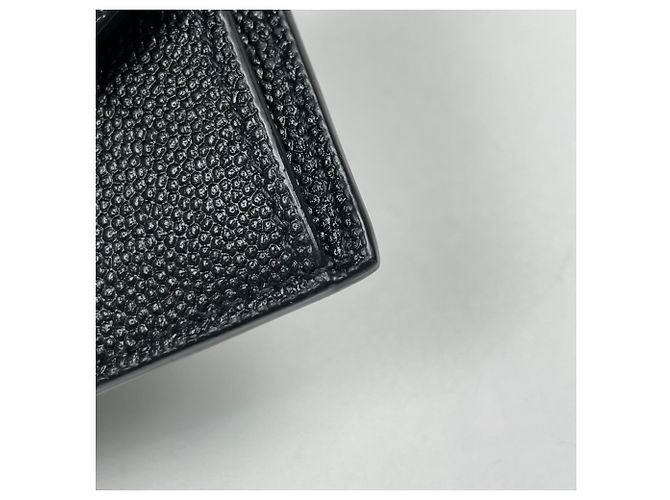 Tarjetero de cuero negro Saint Laurent - vista 3