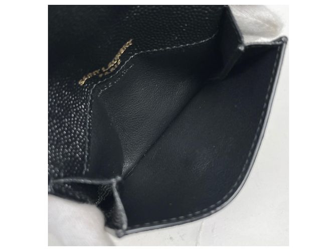 Tarjetero de cuero negro Saint Laurent - vista 6