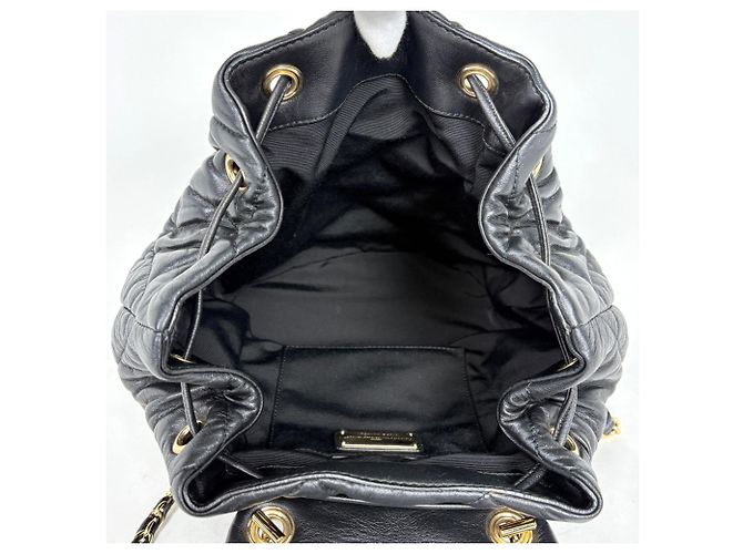 Salvatore Ferragamo gesteppter Lederrucksack Schwarz - Ansicht 7