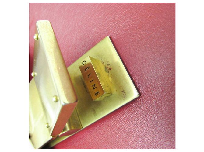 Céline Celine Classic Box Medium Schultertasche Rot - Ansicht 14