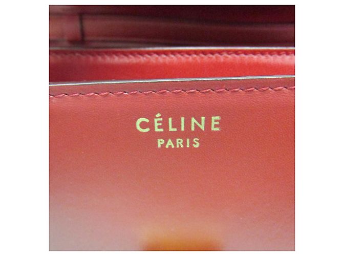 Céline Celine Classic Box Medium Schultertasche Rot - Ansicht 15