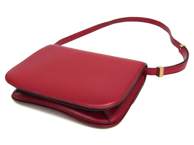 Céline Celine Classic Box Medium Schultertasche Rot - Ansicht 3