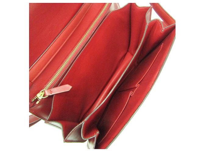 Céline Celine Classic Box Medium Schultertasche Rot - Ansicht 4