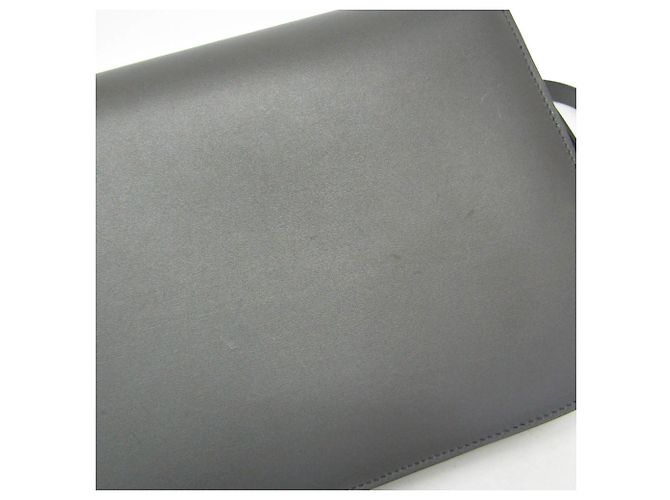 Céline Borsa a tracolla Celine Classic Box Medium in pelle grigia Marrone - vista 12
