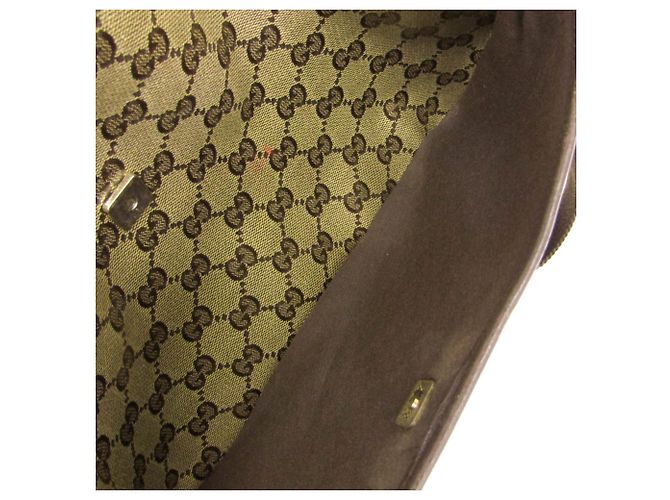 Borsa a tracolla e a spalla Gucci GG Crystal Marrone Beige - vista 12