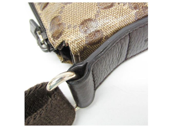 Borsa a tracolla e a spalla Gucci GG Crystal Marrone Beige - vista 8