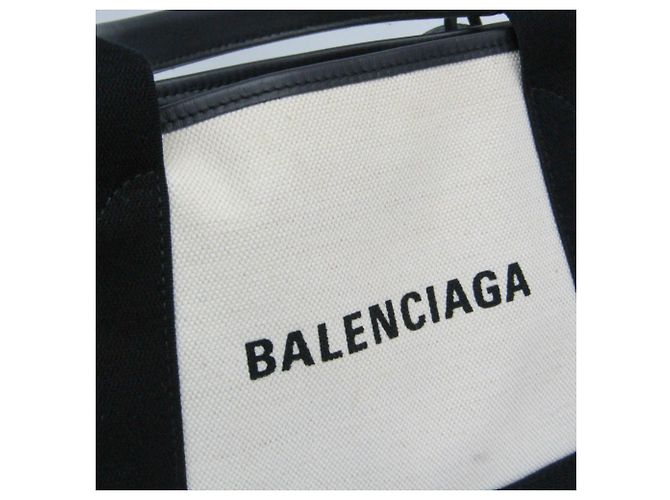 Borsa Balenciaga Navy Cabas XS Nero Crudo - vista 13