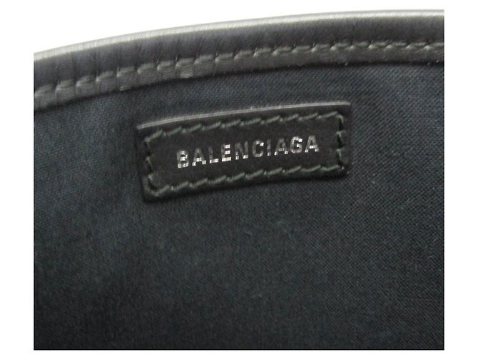 Borsa Balenciaga Navy Cabas XS Nero Crudo - vista 17