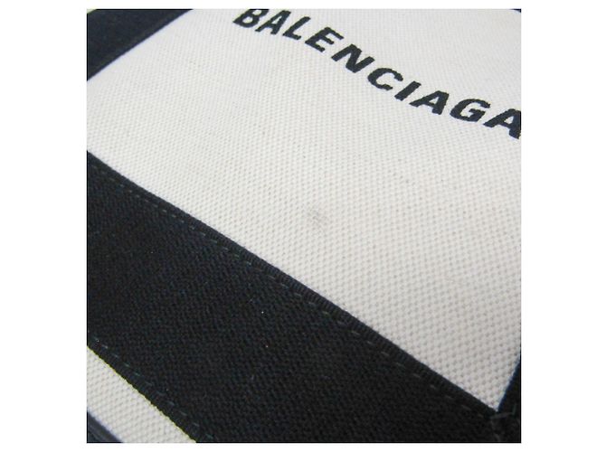 Borsa Balenciaga Navy Cabas XS Nero Crudo - vista 6