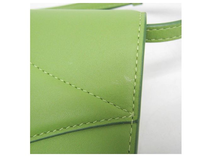 Portafoglio con catena MCM Diamond MYLEAAK01 Verde chiaro - vista 8