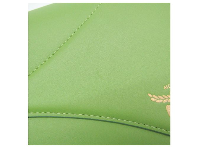 Portafoglio con catena MCM Diamond MYLEAAK01 Verde chiaro - vista 9
