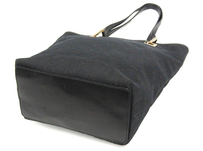 Borsa Tote Gucci GG Canvas Nero - vista 2
