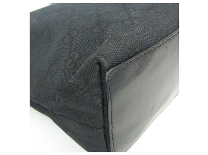 Borsa Tote Gucci GG Canvas Nero - vista 4