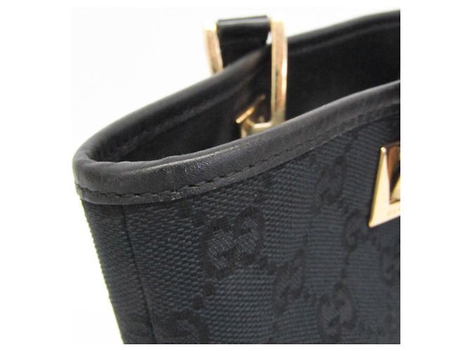 Borsa Tote Gucci GG Canvas Nero - vista 7