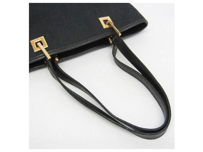 Borsa Tote Gucci GG Canvas Nero - vista 9
