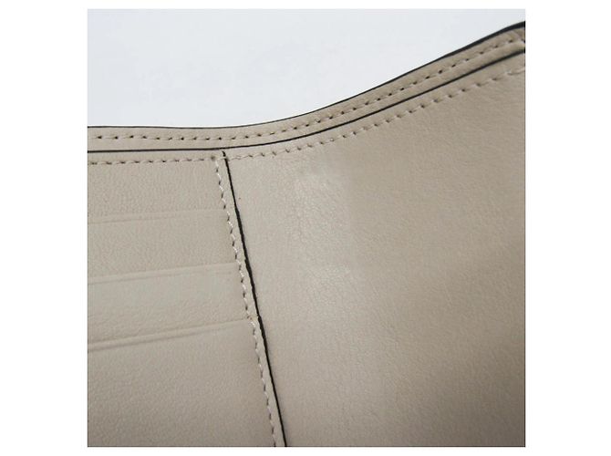 Cartera trifold Loewe de piel marrón y amarillo Castaño - vista 12