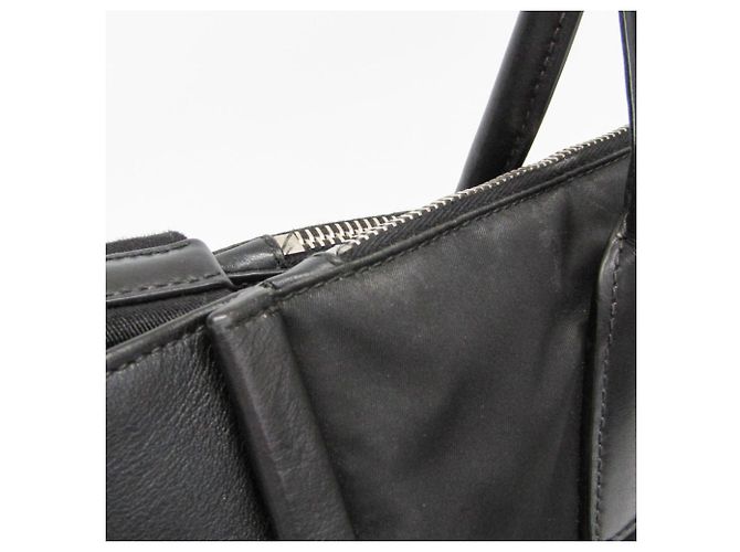 Prada Concept 1BA183 Schultertasche aus Leder und Nylon für Damen Schwarz - Ansicht 10
