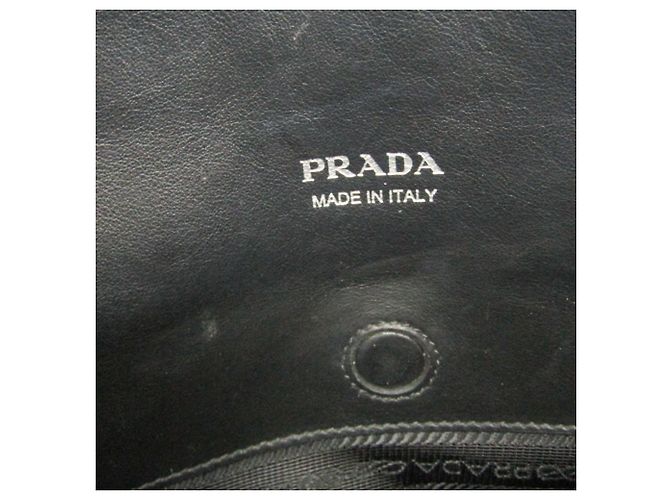 Prada Concept 1BA183 Schultertasche aus Leder und Nylon für Damen Schwarz - Ansicht 16