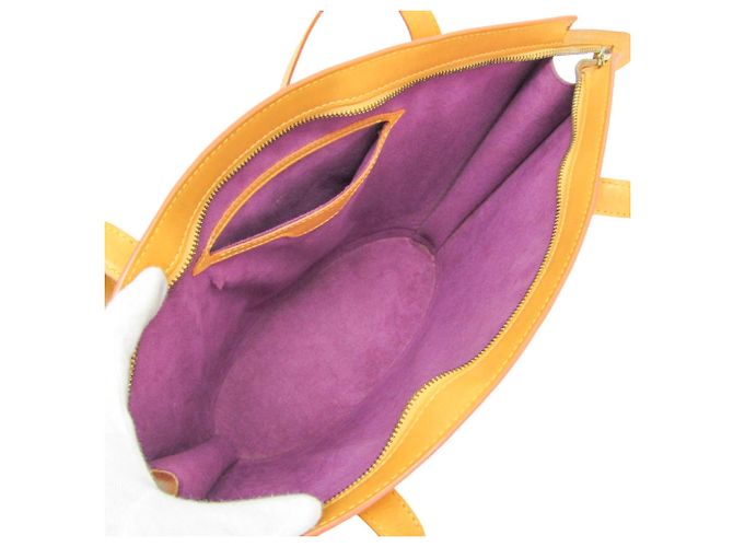 Borsa a Spalla Louis Vuitton Epi Saint-Jacques PM Giallo - vista 3