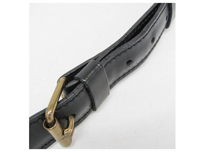 Bolsa de ombro Louis Vuitton Epi Cartouchiere M52242 Feminina Preto - vista 10