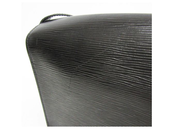 Bolsa de ombro Louis Vuitton Epi Cartouchiere M52242 Feminina Preto - vista 6