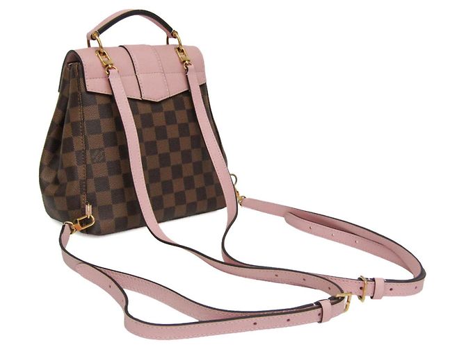 Zaino Louis Vuitton Damier Clapton Marrone Rosa - vista 2
