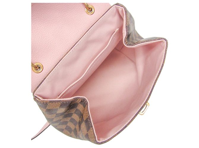 Zaino Louis Vuitton Damier Clapton Marrone Rosa - vista 3