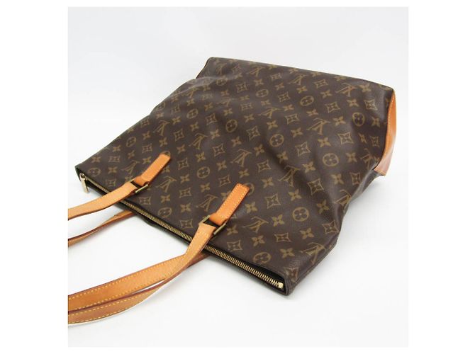 Borsa Tote Louis Vuitton Monogram Cabas Mezzo M51151 Marrone - vista 7