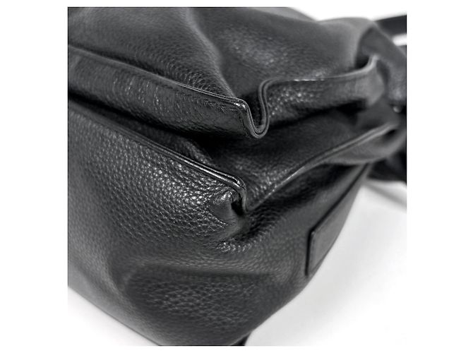 Borsa a tracolla Loewe Anagram Flamenco in pelle nera Nero - vista 3