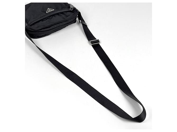 Borsa a tracolla Prada in nylon nero - vista 6