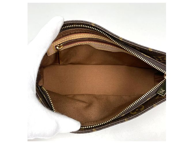 Borsa a tracolla Pochette Louis Vuitton Trotteur Marrone Monogramma - vista 8