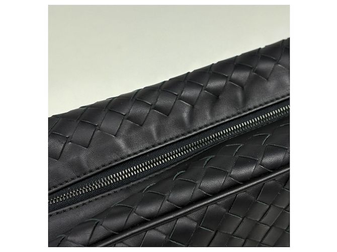 Clutch Bottega Veneta Intrecciato Nero - vista 4
