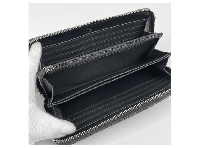 Timeless Chanel Coco Mark Long Wallet in Schwarz - Ansicht 6