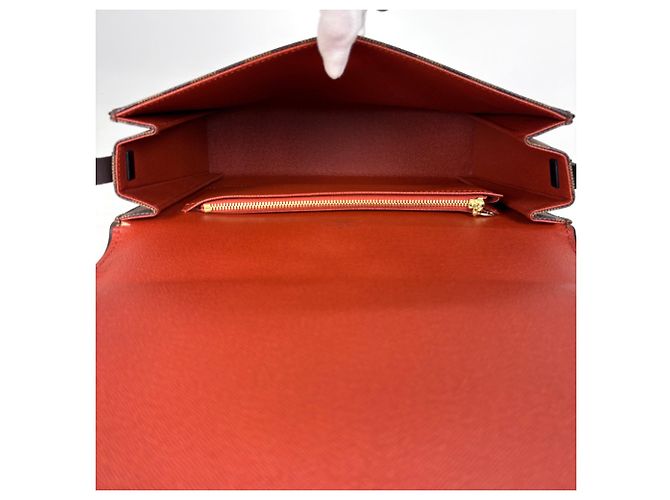 Borsa a Spalla Louis Vuitton Tribeca Carre Marrone Damier ebene - vista 8