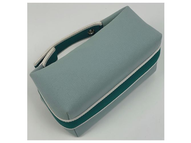 Hermès Pochette Hermes Bride à Black PM Blu chiaro - vista 2