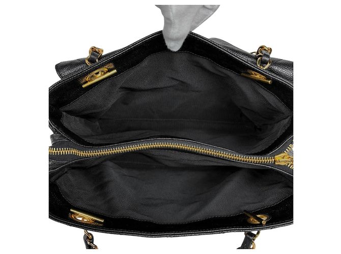 Borsa Tote Chanel Coco Mark Chain Nero - vista 12