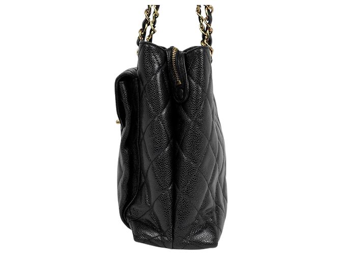 Borsa Tote Chanel Coco Mark Chain Nero - vista 2
