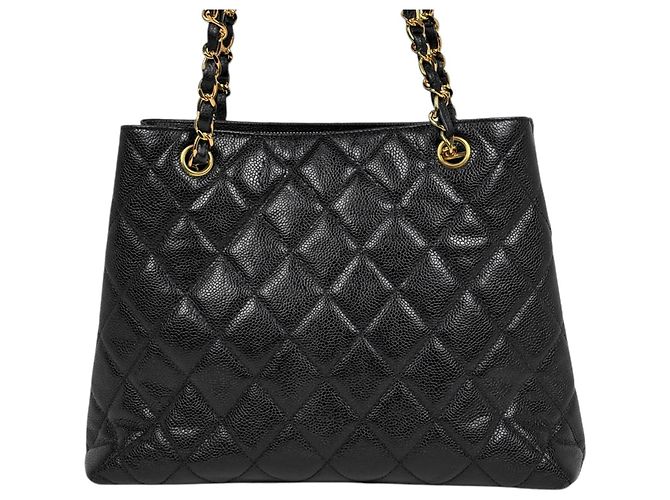 Borsa Tote Chanel Coco Mark Chain Nero - vista 3
