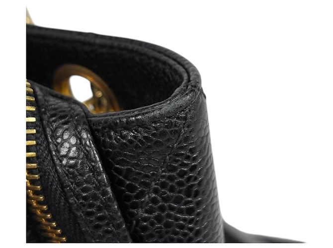Borsa Tote Chanel Coco Mark Chain Nero - vista 7