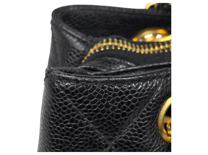 Borsa Tote Chanel Coco Mark Chain Nero - vista 8