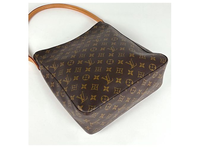 Borsa a Spalla Louis Vuitton Looping GM Marrone Monogramma - vista 2