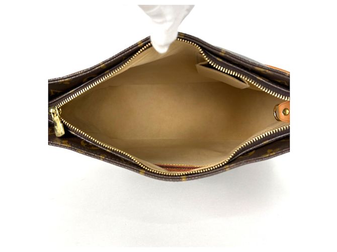 Borsa a Spalla Louis Vuitton Looping GM Marrone Monogramma - vista 7