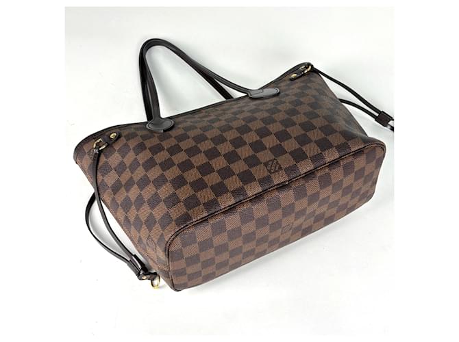 Borsa Louis Vuitton Neverfull PM Marrone Damier ebene - vista 2